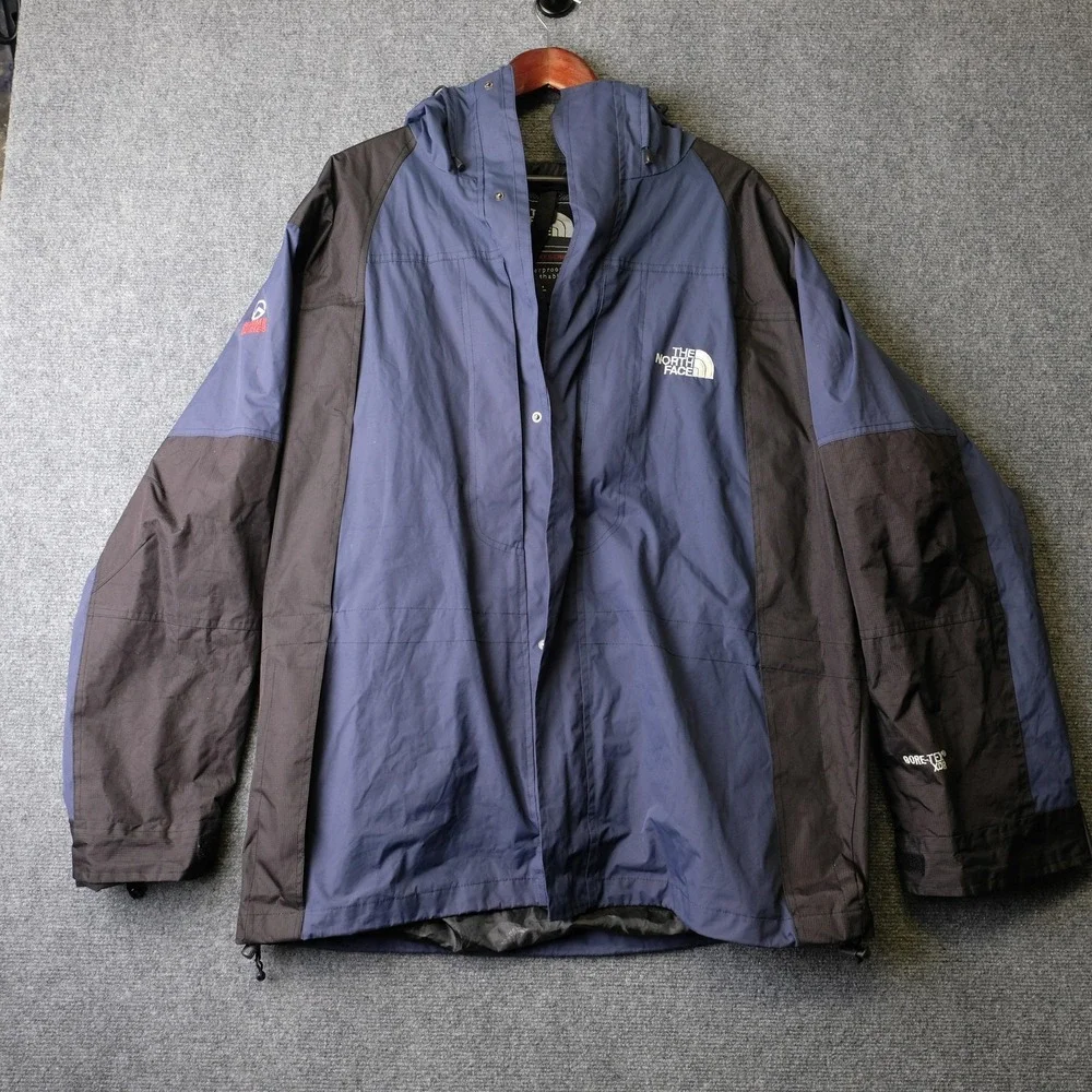 North‎ Face Summit Series Ski Jacket Mens XL Blue Gore-Tex Hooded Waterproof